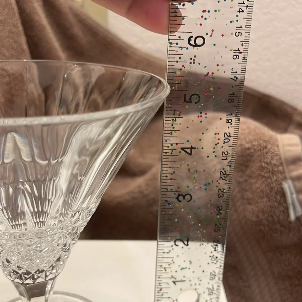 Bohemia 24% Lead Crystal Martini Glass NWT No Chips/Cracks Elegant‎ serving dish